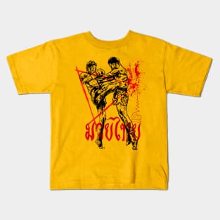 muaythai fighter 5 Kids T-Shirt